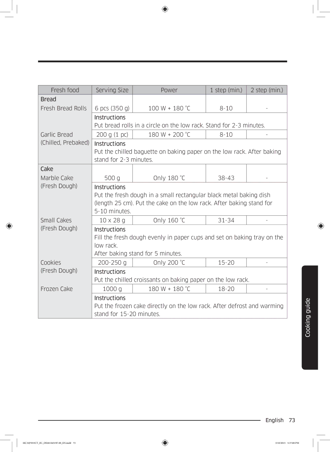 Samsung MC32J7055CT/EC manual English  